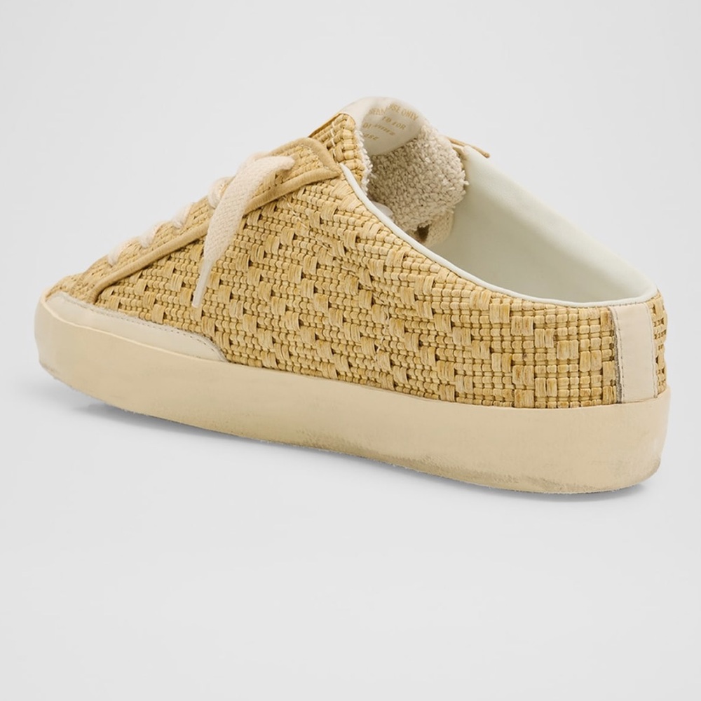 ⭐️RARE Golden Goose Superstar Sabot Raffia Low-Top Sneakers sz 10 / 40 ⭐️ NIB - Picture 5 of 7